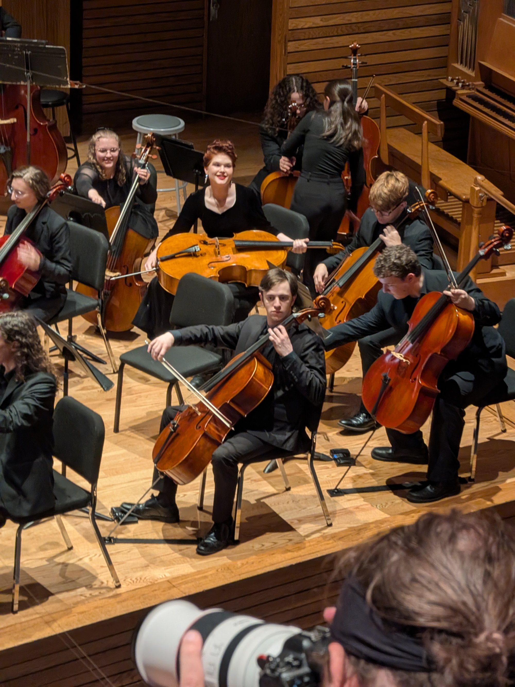 Cello section, Baldwin Wallace Symphony Orchestra